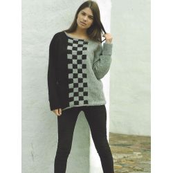 Sweater med skaktern