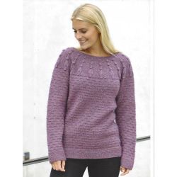 Sweater i uld og mohair