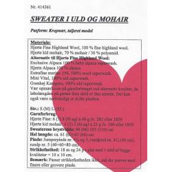 Sweater i uld og mohair