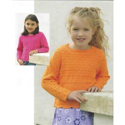 Kort pigebluse med mnster