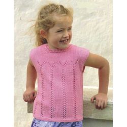 Bluse med striber eller hulmnster