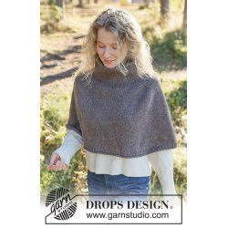 Strikkekit - Earthy Hearth Poncho - Str XXXL