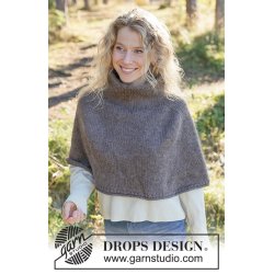 Strikkekit - Earthy Hearth Poncho - Str XXXL