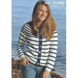 Stribet cardigan
