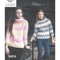 Birta 2 - Strikkeopskrift slges kun sammen med garn
