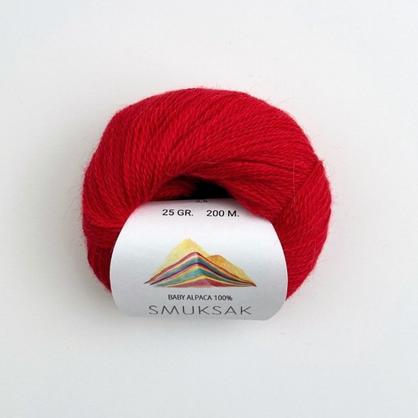 Baby Alpaca 100% - 25 g - Smuksak 4932 - Poppy