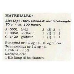 Bogi - Strikkeopskrift slges kun sammen med garn