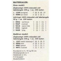 Lilja - Strikkeopskrift slges kun sammen med garn