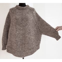 Strikkekit - Arvingen - Gros poncho. One-size.