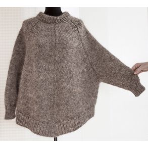 Strikkekit - Arvingen - Gros poncho. One-size.