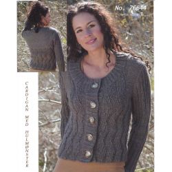 Strikkeopskrift - Cardigan med hulmnster