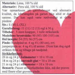Strikkeopskrift - Cardigan med hulmnster