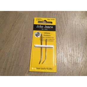 Uldnle med bjet spids -  2 stk - John James