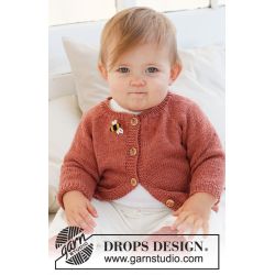 Strikkekit - Little Bee Cardigan str. 0-3 mdr