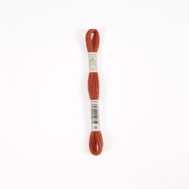 Eco Vita Uldbroderigarn 360 - DMC 305 Passion Madder