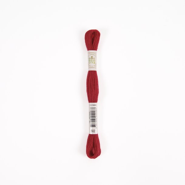 Eco Vita Uldbroderigarn 360 - DMC 502 Fiery Madder
