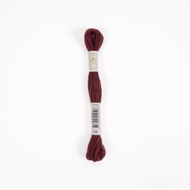 Eco Vita Uldbroderigarn 360 - DMC 504 Vermeil Madder