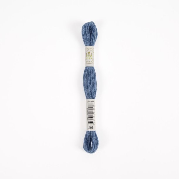 Eco Vita Uldbroderigarn 360 - DMC 605 Azure Indigo