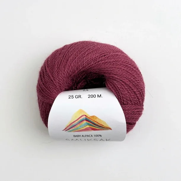 Baby Alpaca 100% - 25 g - Smuksak 6174 Mulberry