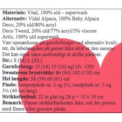 Strikkeopskrift - Klassisk s�mandssweater