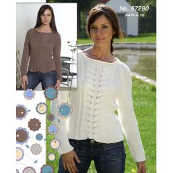 Bluse med snoningsmnster