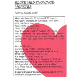 Bluse med snoningsmnster