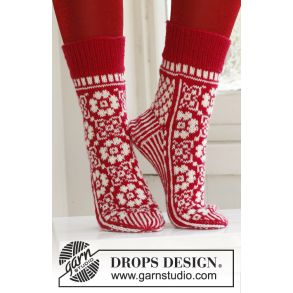 Easter Dance Socks / DROPS 229-35 - Free knitting patterns by