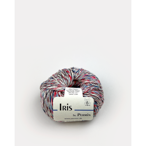 Iris by Permin 889609 R&oslash;d/Bl&aring; Toner