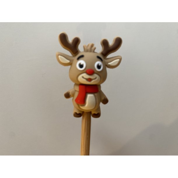 Maskestoppere silikone Jul Rudolf med halst&oslash;rkl&aelig;de