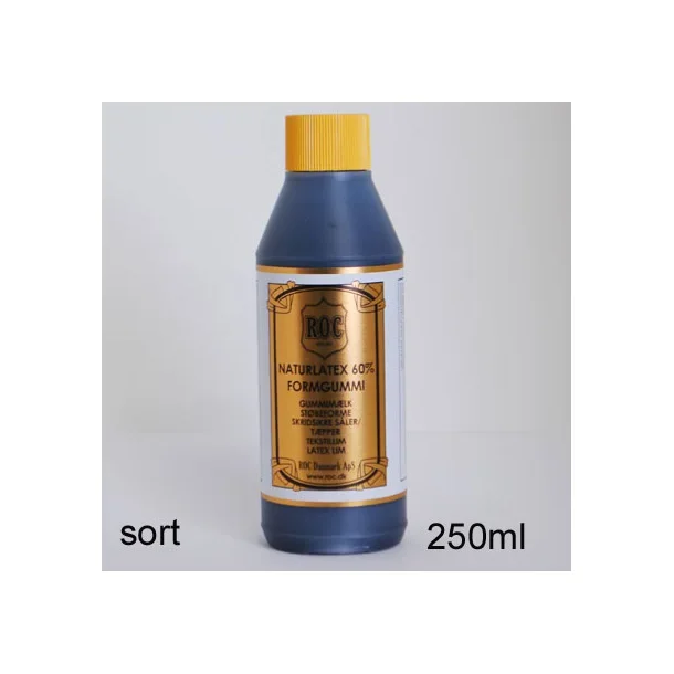 Formgummi til futter, hjemmesko og lign. Sort