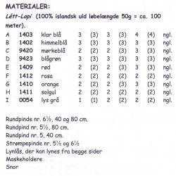 Hamingja - Strikkeopskrift slges kun sammen med garn