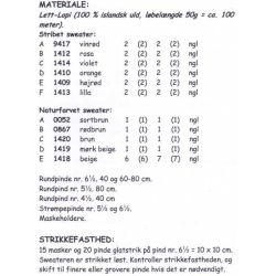 Kross-sweater - Strikkeopskrift slges kun sammen med garn