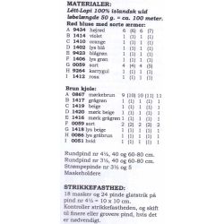 Hvarf - Strikkeopskrift slges kun sammen med garn