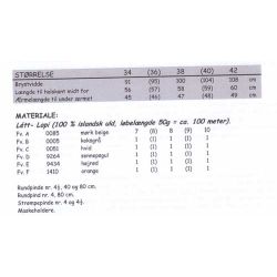 Aftur - Strikkeopskrift slges kun sammen med garn