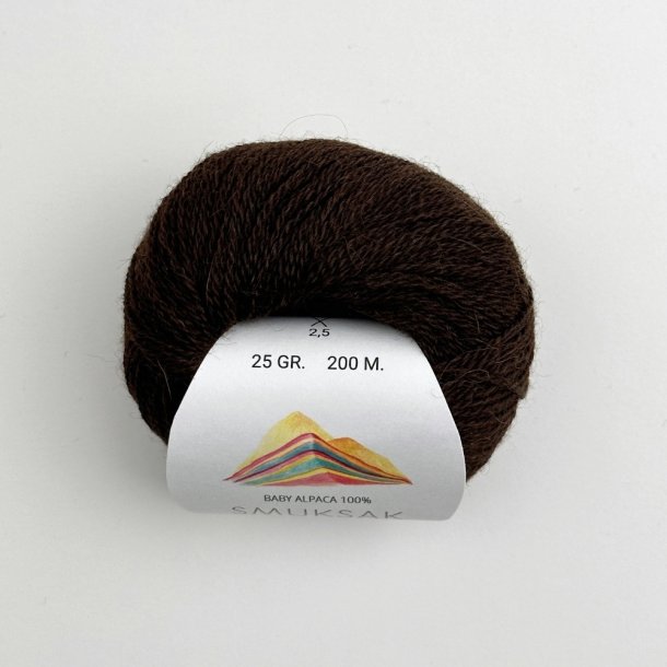 Baby Alpaca 100% - 25 g - Smuksak B118 - Black Coffee
