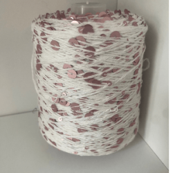 Bomuld med pailletter