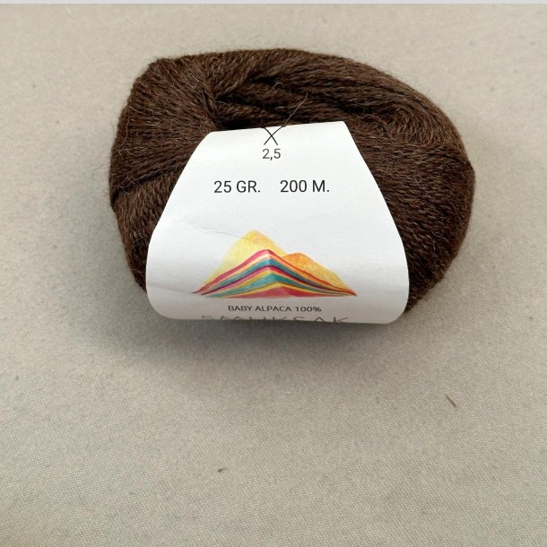 Baby Alpaca 100% - 25 g - Smuksak SFN44 - Cocoa