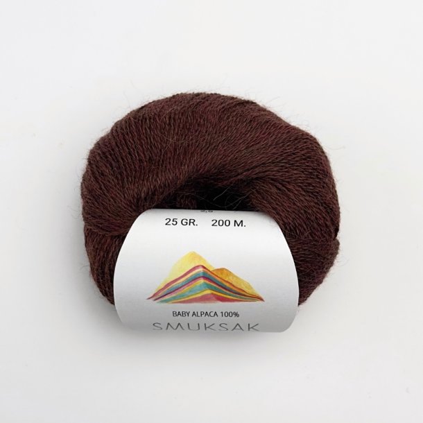 Baby Alpaca 100% - 25 g - Smuksak CR16 - Rosewood