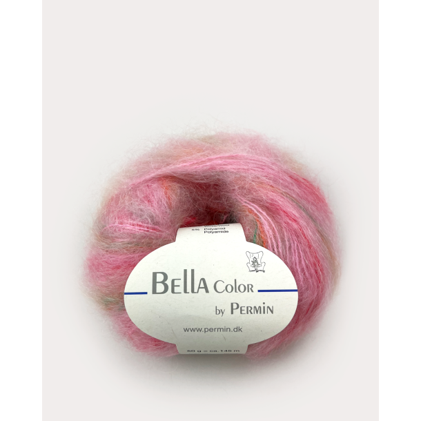 Bella Color by Permin 883177 Lyser&oslash;d-Pink-Gr&oslash;n