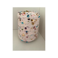 Bomuld med pailletter