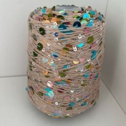 Bomuld med pailletter