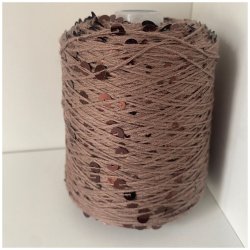 Bomuld med pailletter