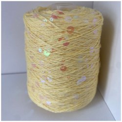 Bomuld med pailletter