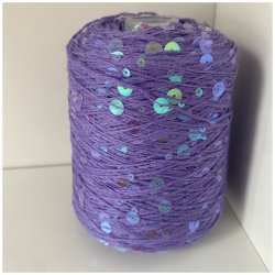 Bomuld med pailletter