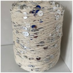 Bomuld med pailletter