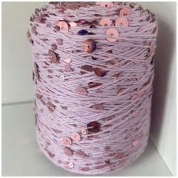 Bomuld med pailletter