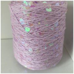 Bomuld med pailletter