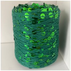 Bomuld med pailletter