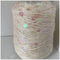 Bomuld med pailletter