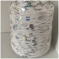 Bomuld med pailletter